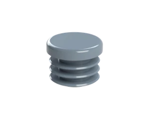 Vnútorná krytka guľatá ø 22 mm, plastová, sivá - slide 1