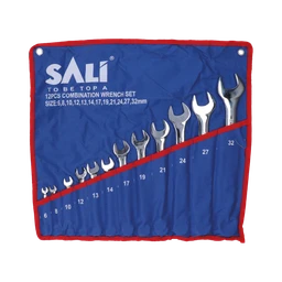 Sada plochých klíčů, 6-32mm, 12ks, 40Cr-V