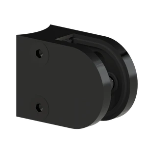 Svorka na sklo 6 - 10,76 mm, brúsená AISI 304, čierna - slide 0