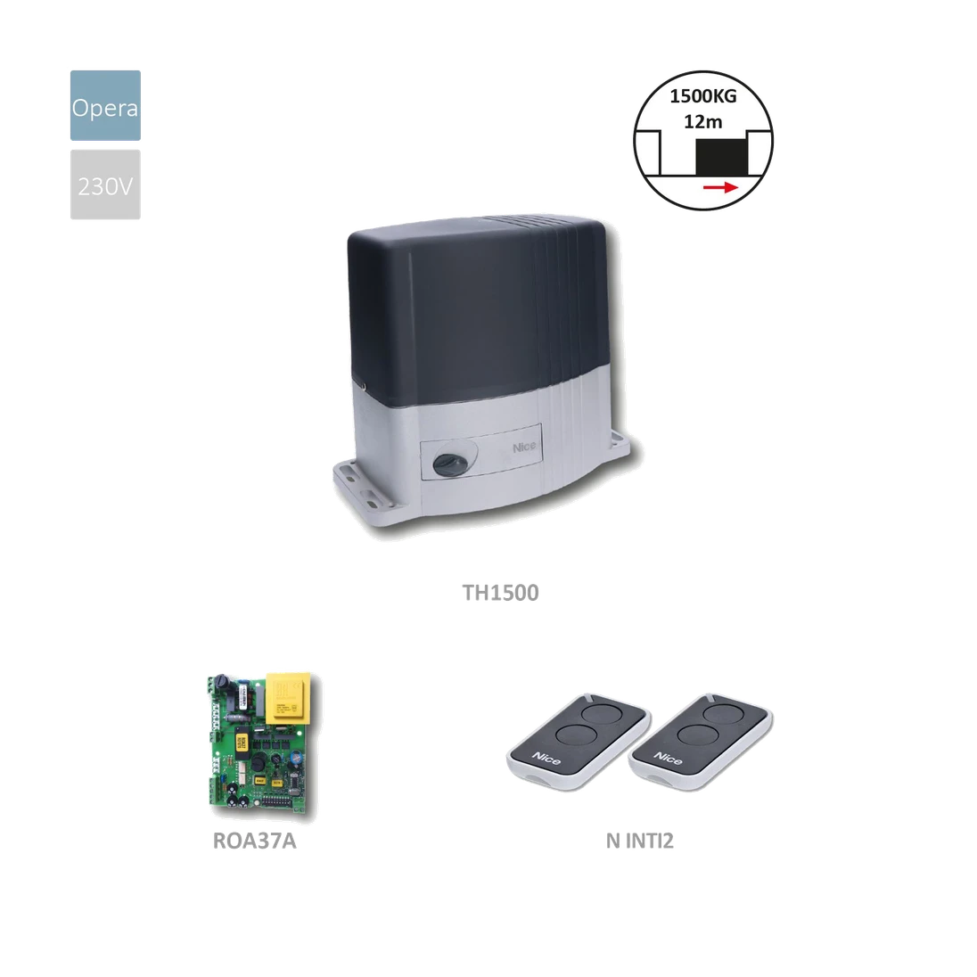 THOR1500KCE motor pre posuvnú bránu do 1500 kg