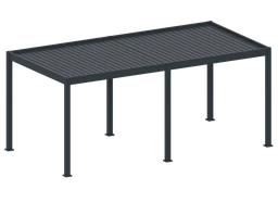 Bioklimatická pergola, hliníková 3 x 6 m, samostatne stojaca
