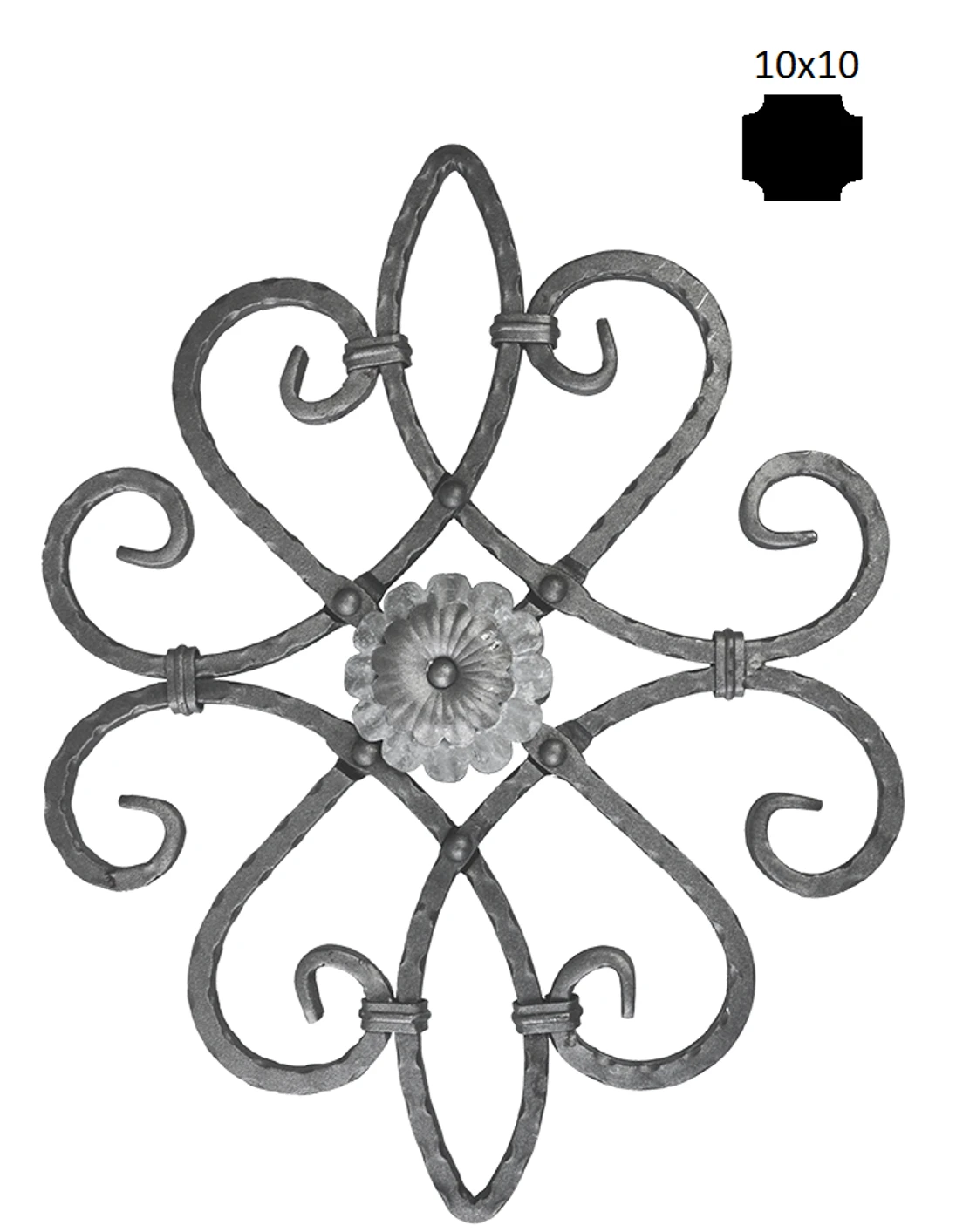 Ornament 530 x 420 mm, 10 x 10 mm, obojstranný