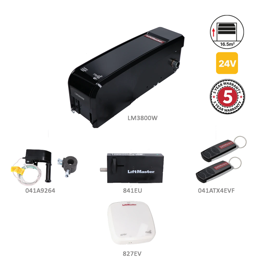 Sada pre garážovú sekcionálnu bránu 16,5 m2/130 kg