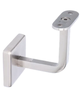 Držák madla na stěnu pevný s krytkou, broušená AISI 304