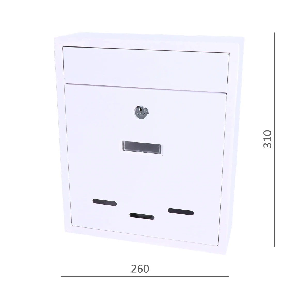 Poštovní schránka, max. formát listu: A4, bílá