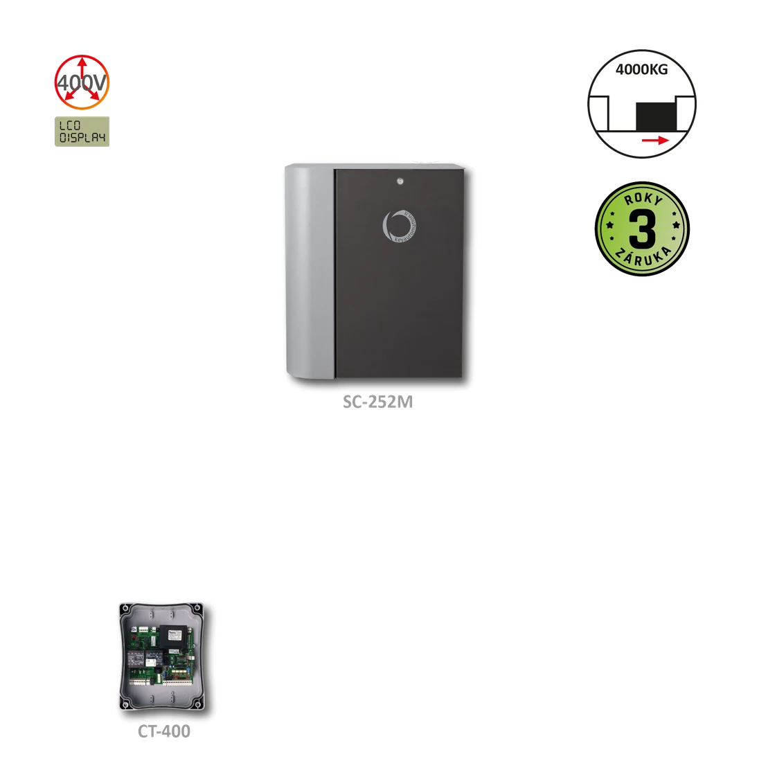 900SC400M TURBO400 pohon pre posuvnú bránu do 4000 kg