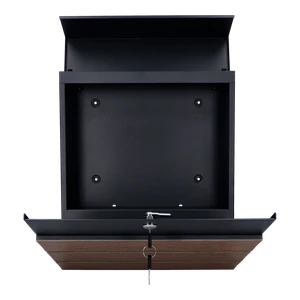 Poštová schránka, A4, pozink, piesková textúra RAL7016 - slide 1