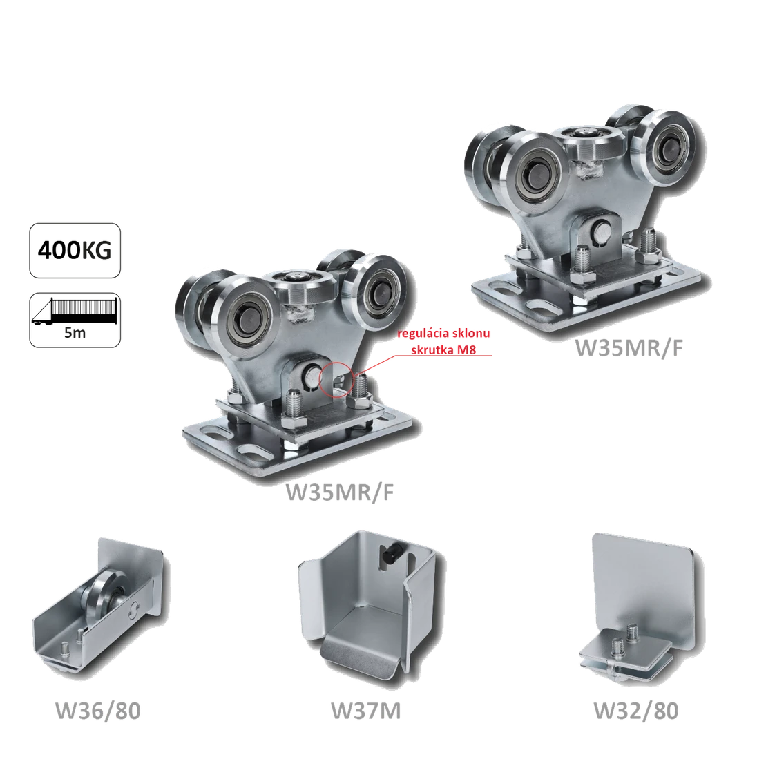 Samonos bez profilu do 400 kg/5 m