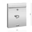 Schránka poštová, max. formát listu A4, leštená AISI 304