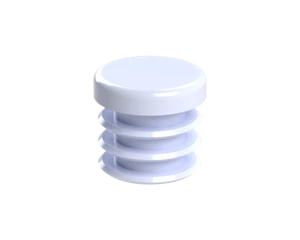 Vnútorná krytka guľatá ø 14 mm, plastová, biela - slide 1