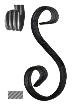 Esko 150 x 65 x 45 mm, hladký profil 12 x 6 mm, široké rozkování