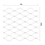 Lanková sieť, 0,8 x 5 m, oko 50 x 50 mm, ø 2 mm, AISI 316