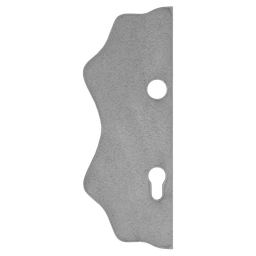 Štít 250 x 95 x 3 mm s otvormi, rozteč 90 mm, hladký
