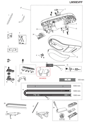 041A4036 držiak vodiacej dráhy LiftMaster - slide 1