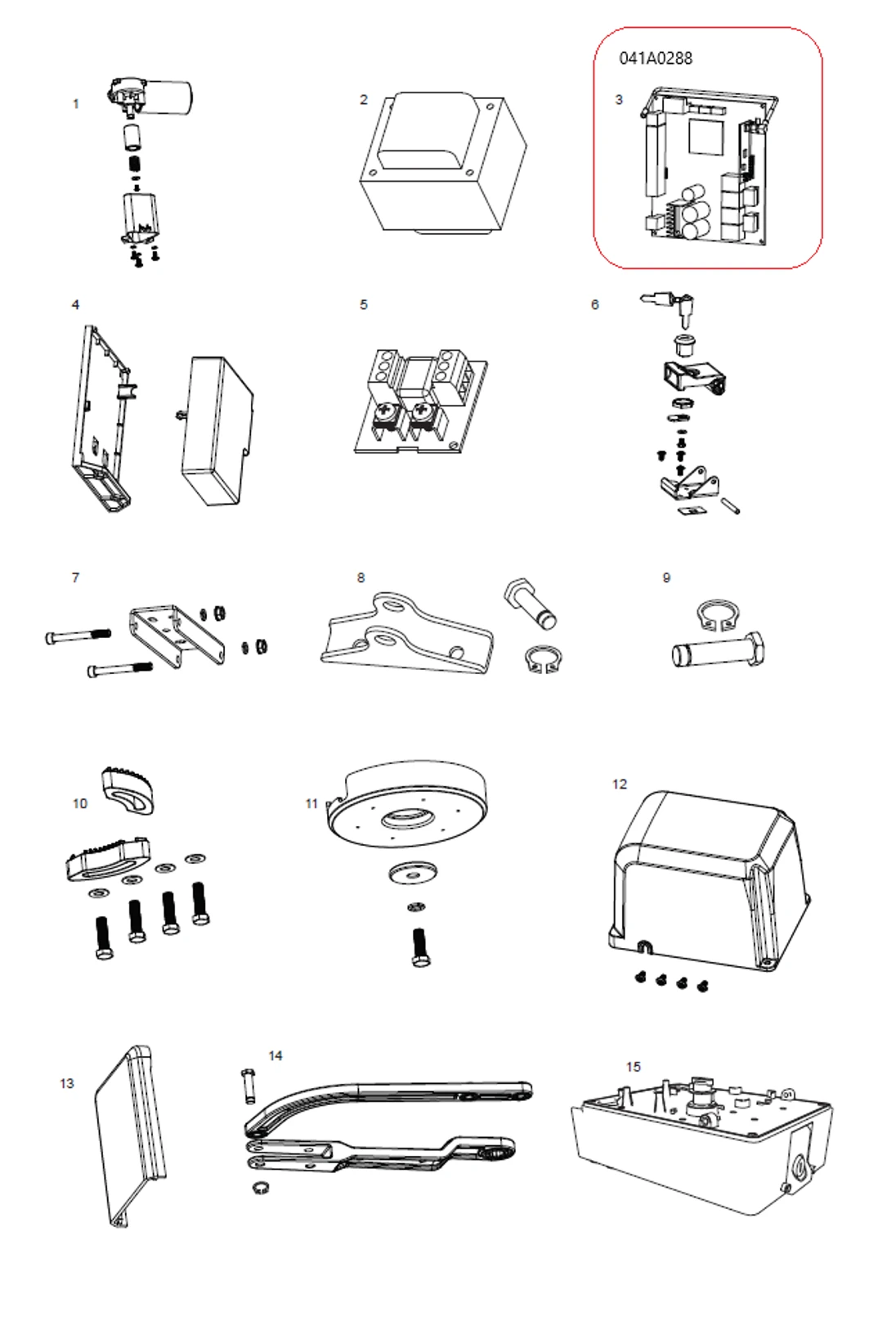 041A0288 riadiaca doska pre LiftMaster CB324EV