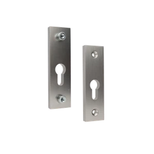 Hliníková rozeta na cylindrickú vložku, brúsený elox - slide 0