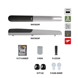 RAYKIT FAST pro dvoukřídlou bránu do 3m/křídlo