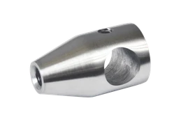 Držiak tyče ø 12 mm, plochý, závit M5, brúsená AISI 304