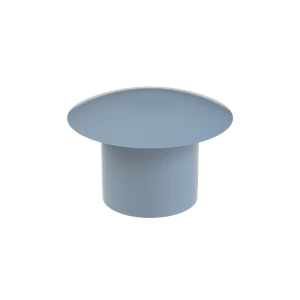 Vnútorná krytka guľatá ø 10 mm, otvor ø 6 mm, sivá, plast - slide 1