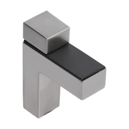 ZAMAK držiak pre sklenené police, sklo 3 - 30 mm, Al/Zn