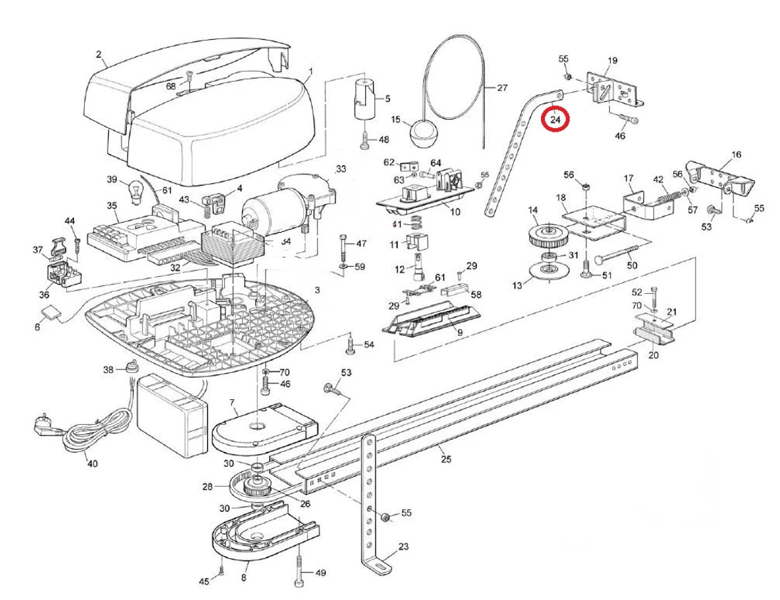 PMD0526.4610 ťažné rameno pre SPIN/SHEL