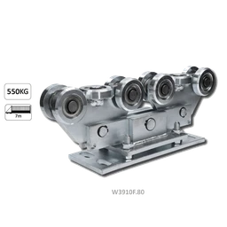 Vozík do 550 kg, nastavitelný, profil 80 × 80 mm, pozink