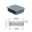 Krytka plastová 80 x 100 mm