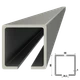 C profil 80x80x5mm L-7000mm pozinkovaný, pre samonosný systém posuvnej brány, cena za 7m, možnosť dodania len rozvozom K