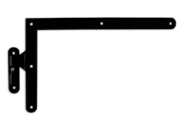 Horné kovanie 400 x 650 mm s čapom, čierny lak