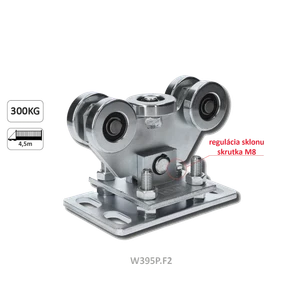 Vozík PICCOLO KLASIK do 300 kg, profil 69 × 69 mm, pozink - slide 1