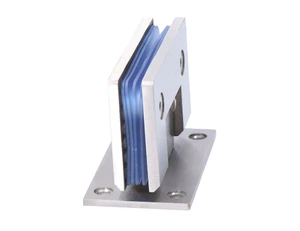 Záves medzi stenu a sklo, sklo 8 - 10 mm, brúsená AISI 304 - slide 1