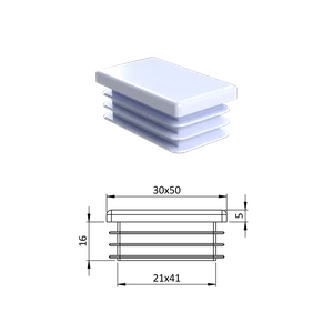 Krytka plastová 30 x 50 mm - slide 0