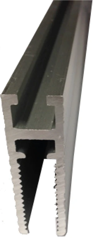 900PA007 Al profil pre sklenené dvere L = 3200 mm - slide 1