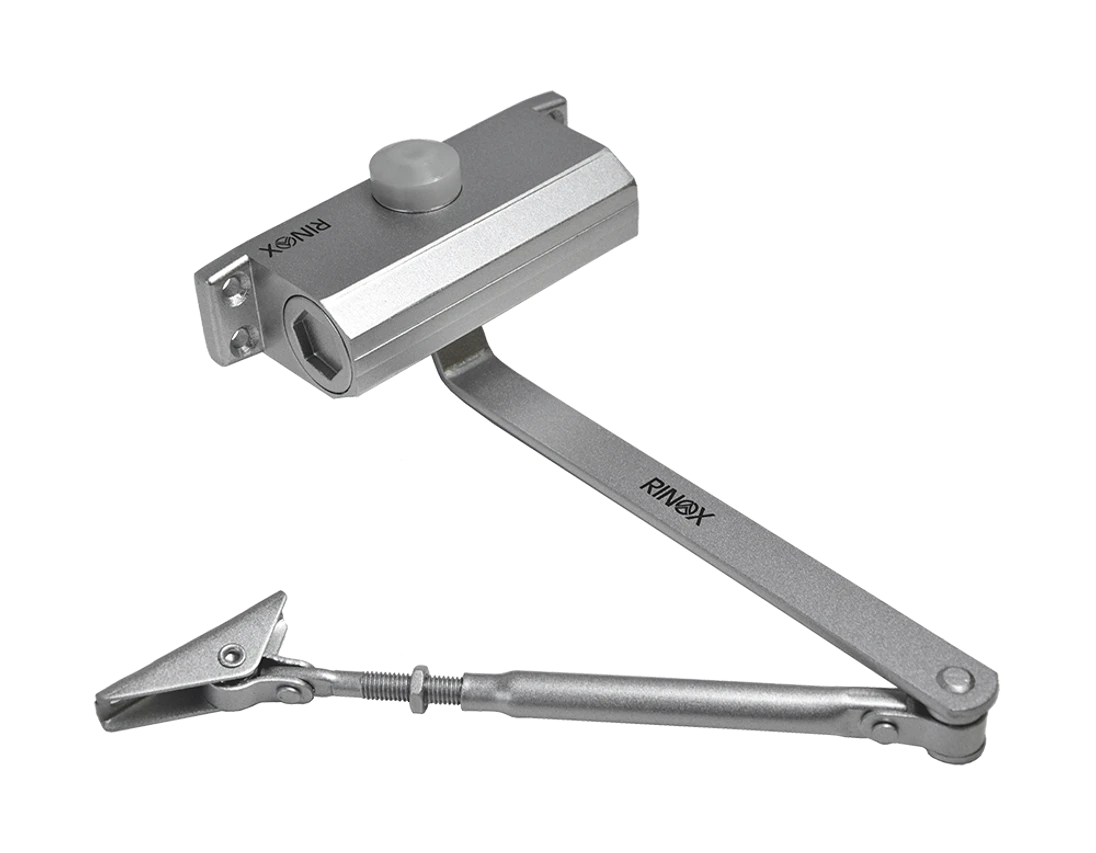 Hydraulický zavírač, max dveře 850mm a 45kg, Al, šedá