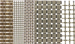 Vzorky dekoračných sietí formát 75 x 120 mm