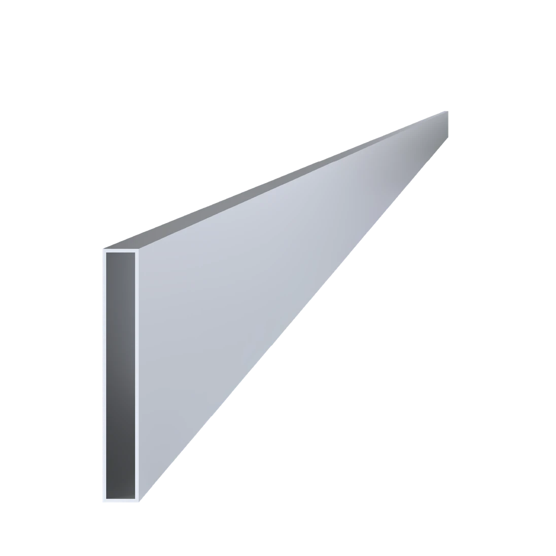 Al jokel 140 x 20 x 2 x 6000 mm, bez povrchovej úpravy