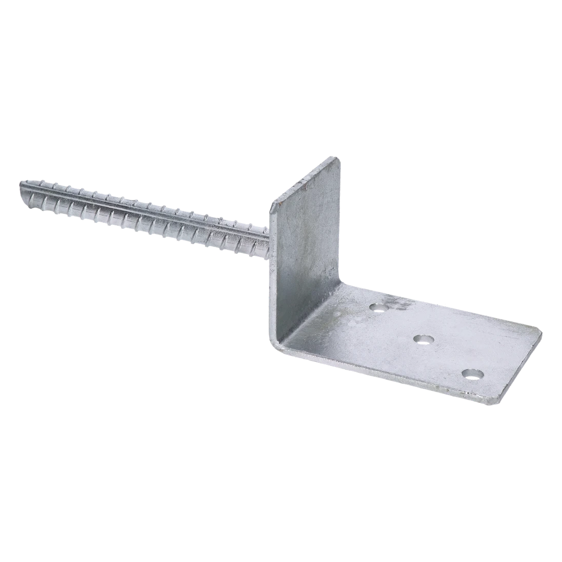 Patka sloupku L 84x130x324mm, 5mm žárový pozink, průměr nohy 18mm, počet děr o průměru 11mm-3ks