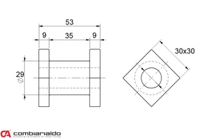 Čap závesu pre pánt C855/M18, C856/M18, C857/M18, C850/M18 - slide 1