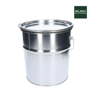 Barva antikorozní polomatná na zinek 10 kg - černozelená - slide 1