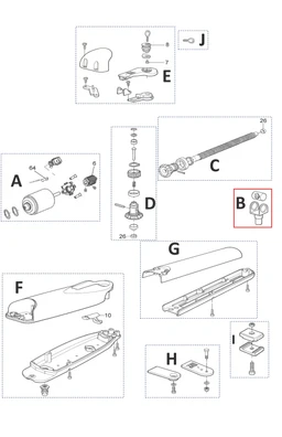 PMD2251.8003 kit vidlička a matica pre WG3524HS