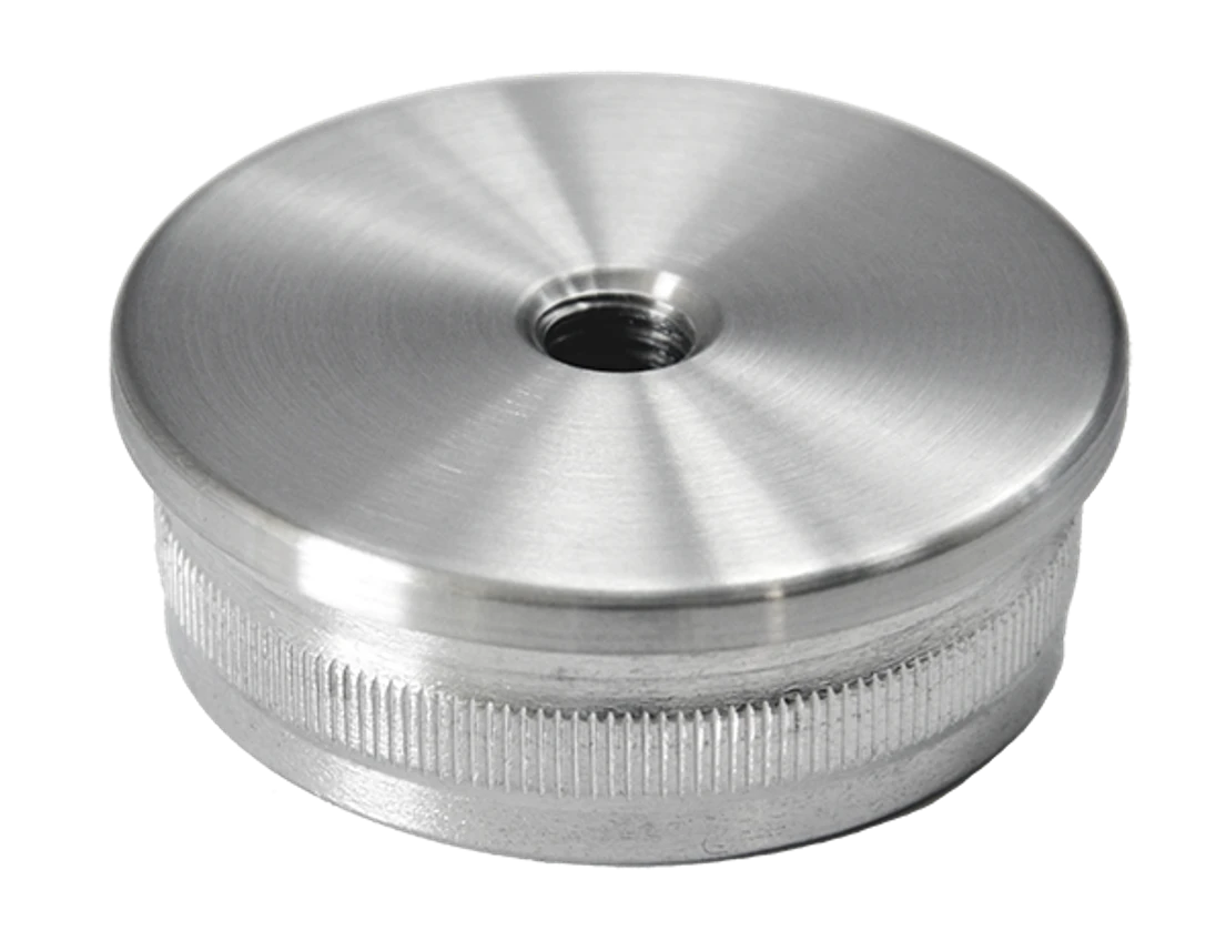 Spodek držáka madla, M8, ø 48,3 mm, broušená AISI 304