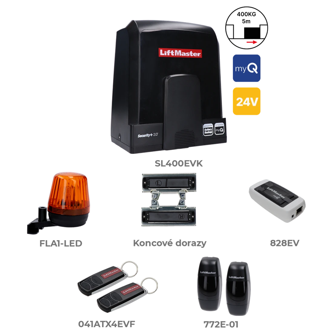 LiftMaster SL400EVK-03 s myQ rozhraním 828EV