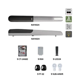 RAY42 KIT pro dvoukřídlovou bránu do 4m/křídlo