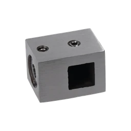 Držiak profilu 12 x 12 mm (P), plochý, brúsená AISI 304