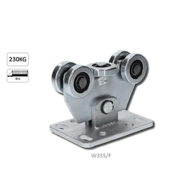 Vozík do 230 kg, pevný, profil 60 x 60 mm, pozinkovaný