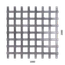Dierovaný plech Fe t = 1 mm, otvor 10 x 10 mm, rozteč 14 mm