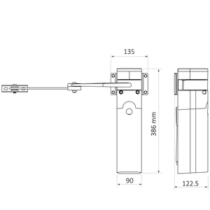 Walky1024C ramenový pohon pre krídlovú bránu WL1024C - slide 5