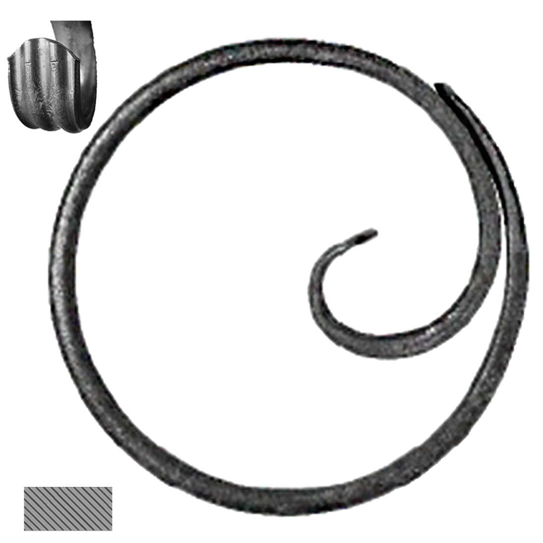 Kruh ø 120 mm, 14 x 6 mm, základné rozkutie