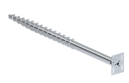 Zemný vrut, stavebná pätka, 190 x 140 mm, žiarový pozink