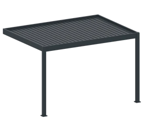 Bioklimatická pergola, hliníková 3 x 4 m, montovaná o stenu - slide 1